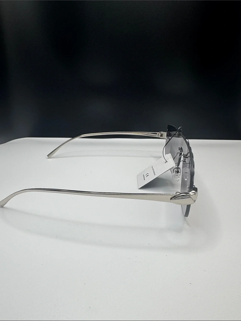 Purple Gradient Rimless Sunglasses - Stylish Men’s Shades